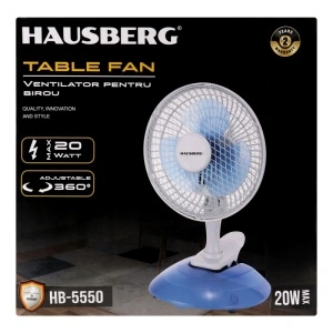 Ventilator pentru birou Hausberg HB 5550 cu putere 20W - Img 4
