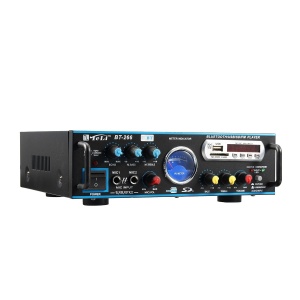 Amplificator audio profesional cu Bluetooth MP3 Player si Radio FM TeLi BT-266 - Img 5