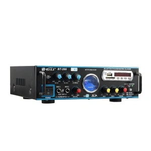 Amplificator audio profesional cu Bluetooth MP3 Player si Radio FM TeLi BT-266 - Img 5