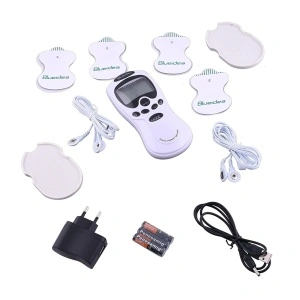 Aparat masaj cu electrostimulare Blueidea, 4 electrozi si afisaj LCD