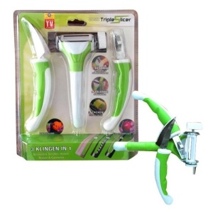 Aparat pentru decojit multifunctional,3 in 1 Livington Triple Slicer - Img 2