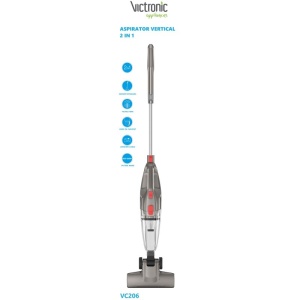 Aspirator vertical 2 in 1 ciclonic fara sac, cu filtru HEPA - Img 3