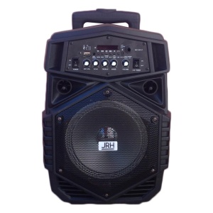 Boxa portabila tip troler JRH A84, 300 W cu acumulator si microfon wireless - Img 4