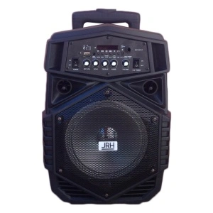 Boxa portabila tip troler JRH A84, 300 W cu acumulator si microfon wireless - Img 4