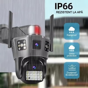 Camera de supraveghere dubla 5K cu cartela SIM 4G si senzor de miscare - Img 3