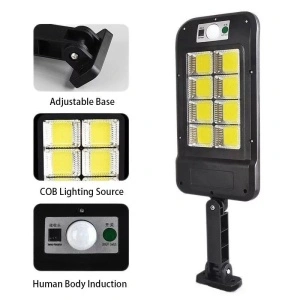 Corp de iluminat stradal cu panou solar Street Lamp, senzor miscare si 8 x LED COB - Img 5