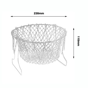 Cos pentru gatit sau scurs 12 in 1, din otel, Chef Basket Deluxe