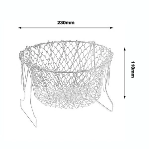 Cos pentru gatit sau scurs 12 in 1, din otel, Chef Basket Deluxe
