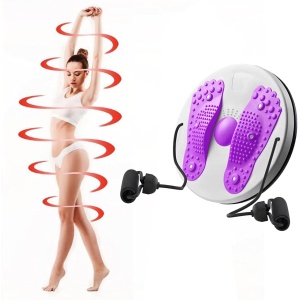 Disc rotativ cu corzi Twister Waist Fitness, pentru gimnastica - Img 4