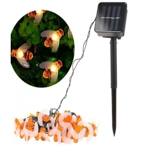 Instalatie solara albinute cu 50 LED-uri si lumina alb cald - Img 6