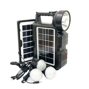 Kit panou solar portabil CCLAMP CL-810, cu 3 becuri incluse, Radio FM si Bluetooth - Img 3