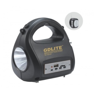 Kit sistem solar cu stick USB GDLITE GD-8009 si card de memorie - Img 3