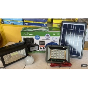 Kit solar CCLAMP CL-19 New cu proiector 30 W, functie Power Bank si 2 becuri incluse - Img 3