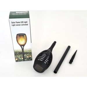 Lampa solara tip torta cu efect flacara, 12 LED-uri galben cald - Img 6