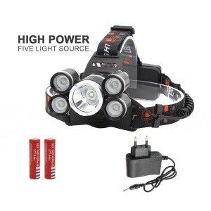 Lanterna frontala High Power cu 5 leduri puternice CREE - Img 2