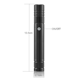 Laser pointer verde 100 mW cu incarcare prin USB si 5 capete 3D - Img 6