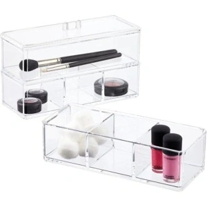 Mini organizator cosmetice si bijuterii cu 2 sertare - Img 2