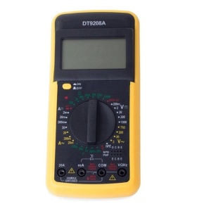 Multimetru digital DT9208A prevazut cu carcasa antisoc - Img 3