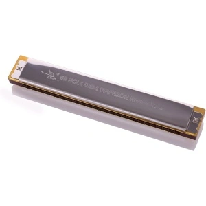 Muzicuta cu 28 note tremolo in C din metal,Swan Harmonica