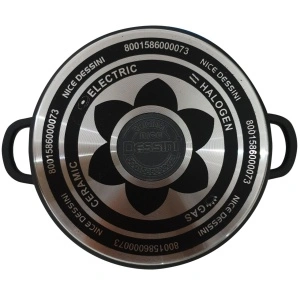 Oala cu capac din aluminiu turnat teflonat Dessini 20 cm - Img 2