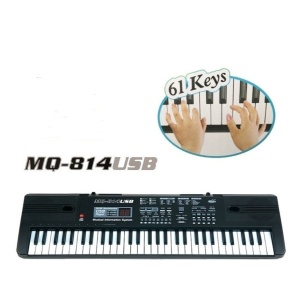 Orga electronica incepatori cu 61 clape, intrare USB si citire MP3 player MQ-814USB - Img 2