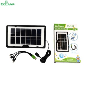 Panou solar portabil CcLamp CL-639 cu intrare USB pentru incarcare telefon - Img 3