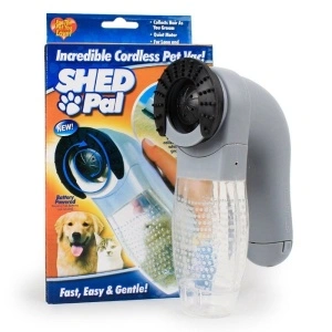 Perie electrica cu vacuum pentru curatat parul de animale,Shed Pal