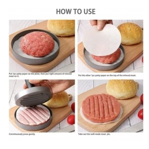 Presa pentru burger din aluminiu cu invelis antiaderent - Img 3