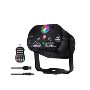 Proiector de lumini disco petrecere Laser RG cu lumina LED RGB - Img 2
