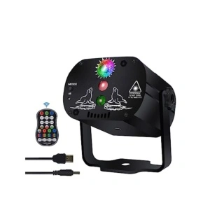 Proiector de lumini disco petrecere Laser RG cu lumina LED RGB - Img 2