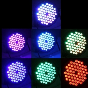 Proiector joc de lumini PAR 54 leduri RGB cu 8 jocuri de lumini Slim Disco - Img 5