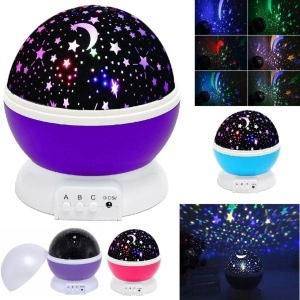 Proiector rotativ cu stele si luna, Star Master functie lampa de veghe