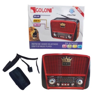Radio retro portabil cu incarcare solara si acumulator integrat RX-BT455S - Img 3