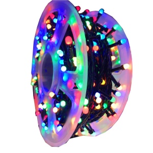 Rola instalatie de craciun cu 1000 led-uri multicolore,100 metri pentru exterior - Img 4