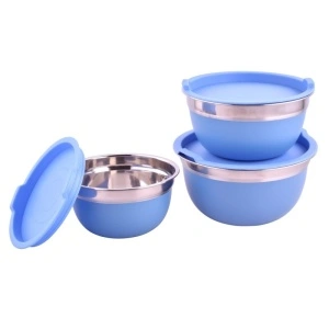 Set 3 caserole din inox cu capace din plastic,Grunberg GR2429 - Img 5