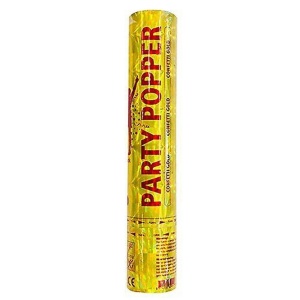 Set 3 lansatoare Confetti Party Popper cu folie aurie multicolor, 75 cm - Img 4