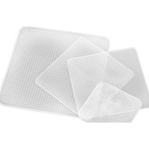 Set de 4 folii alimentare din silicon reutilizabile, Stretch and Fresh - Img 5