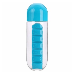 Sticla de apa cu organizator pentru medicamente si vitamine, Pull and Vitamin - Img 3
