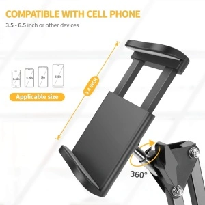 Suport stativ de birou reglabil si flexibil pentru Telefon si iPad - Img 3