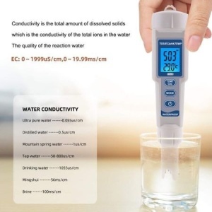 Tester profesional calitate apa PH/TDS/EC/Temp 4 in 1 OWAY PH-3508 - Img 4