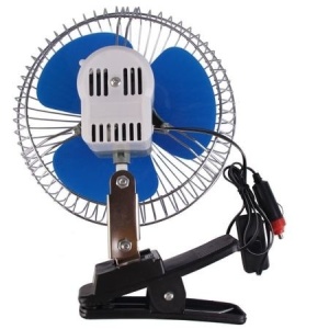 Ventilator auto 12 Volti oscilant cu suport metalic inclus, 8 inch - Img 3