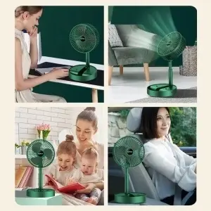 Ventilator portabil telescopic cu 3 viteze si acumulator - Img 4