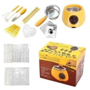 Aparat electric pentru topit ciocolata + Set Fondue - Chocolatiere - Img 3
