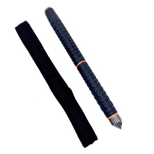 Baston telescopic autoaparare profesional cu 3 segmente si maner cauciucat, 101 cm - Img 4