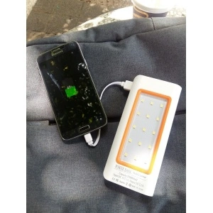 Baterie externa solara 20000 mAh Power Bank cu acumulator si 3 porturi USB tip C - Img 6