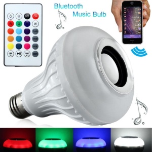 Bec led Smart Bluetooth cu difuzor 12W si telecomanda - Img 2