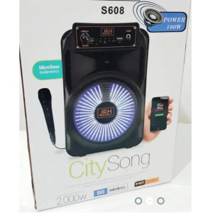 Boxa portabila cu Bluetooth JRH S608, putere 100W, radio FM si intrare USB - Img 2