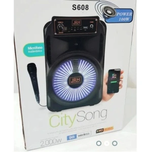 Boxa portabila cu Bluetooth JRH S608, putere 100W, radio FM si intrare USB - Img 2
