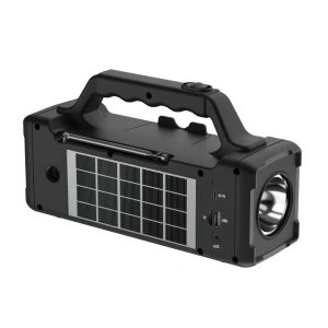 Boxa solara portabila CcLamp CL-16 cu lanterna si Radio FM - Img 2