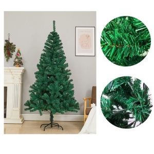 Brad de Craciun artificial cu aspect natural, inaltime 180 cm verde, suport inclus - Img 5